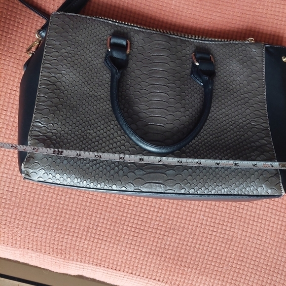 Taupe Large Formed Shell Bag - Picture 14 of 16